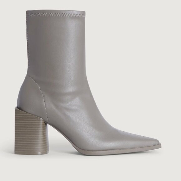 Taupe Structural Ankle Boots - Picture 2 of 4